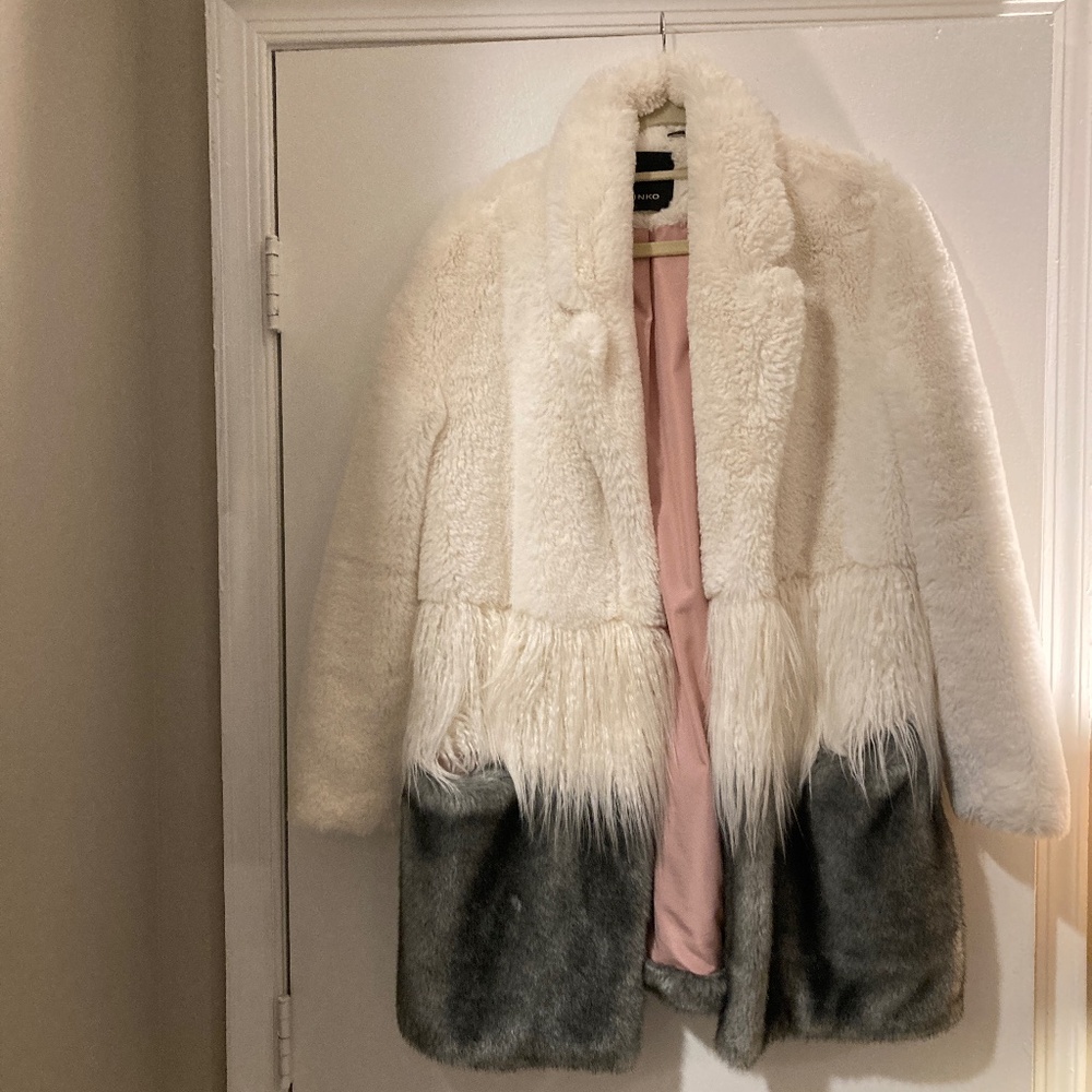 PINKO Faux Fur Coat
